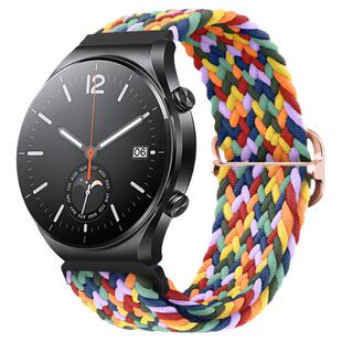 适用小米Watch S2表带watchS1Pro卡扣编织腕带智能运动小米color2/1代尼龙替换带新款男女生个性潮创意42mm46
