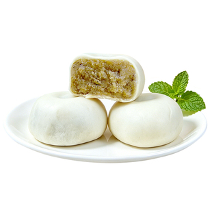 【软糯香甜】麻戏团绿豆饼330克/盒短保正宗老式糕点低卡零食