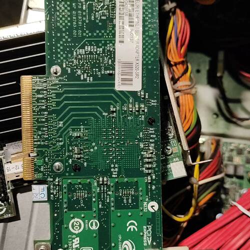 【询价】INTEL X520-SR2双口万兆网卡，成色如图到适用