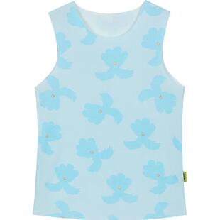 woobaby儿童无袖背心上衣家居服夏季新品男女童装短袖吊带