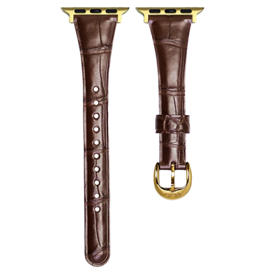 QALUO适用iwatch竹节马蹄扣表带