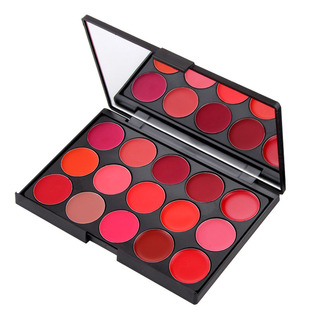 多色口红盘唇彩板组合调色盘影楼彩妆化妆师专用便携儿童舞台演出