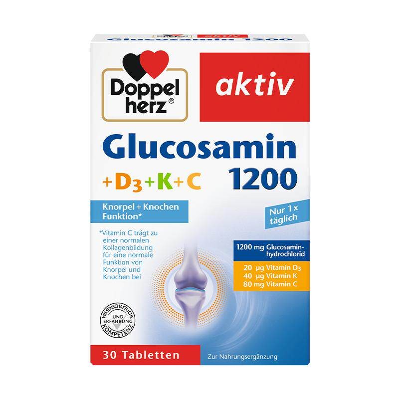 德国双心氨糖软骨素1200中老年膝盖关节维骨力软骨原关节灵