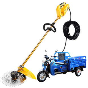 电动除草松土一体机割草机电瓶车48v-72v翻地锄草神器刨地翻土机