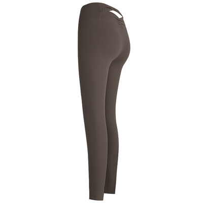 岚纹扭结镂空裸感运动紧身瑜伽裤