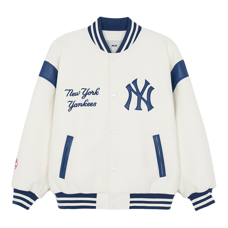 MLB秋冬夹棉宽松棒球服