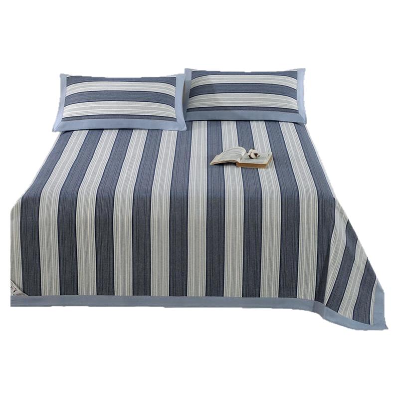 家用纯棉加厚老粗布床单单件全棉特厚双人老粗布凉席三件套1.8m床