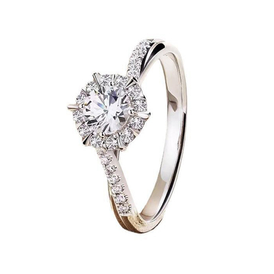 持久闪亮不掉色莫桑钻戒