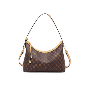 马莎兰缇2026新款HOBO托特包包女通勤老花高级感大容量手提斜挎包