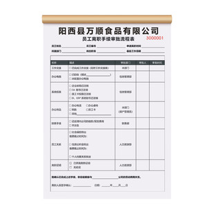 【员工离职工作交接表】定制公司岗位调动工作移交清单职务变动对接单职工辞职申请审批单辞工报告单人事表格