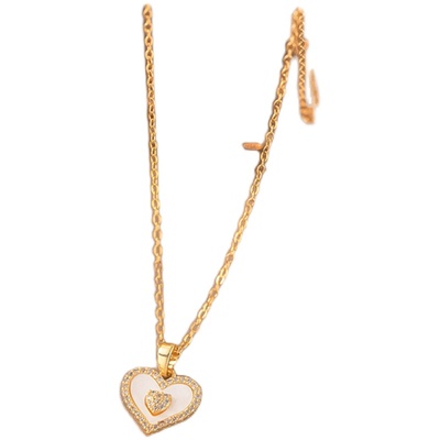 女不掉色不过敏项链锁骨链毛衣链