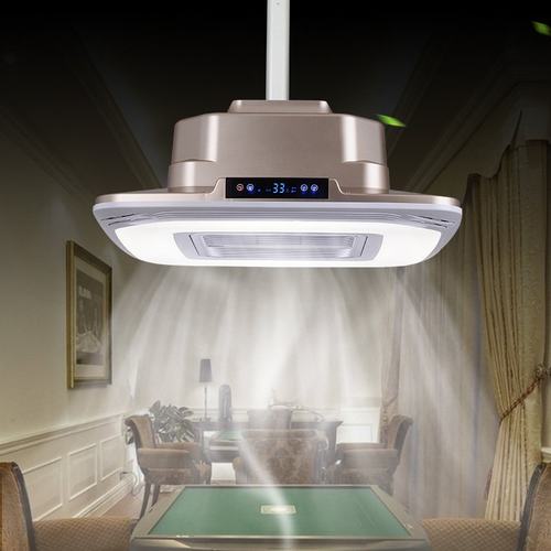 棋牌室净化灯牌空气净化器大吸力过滤家用内外排抽烟升降吊灯led