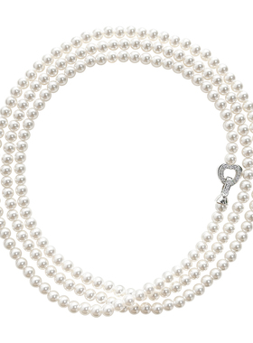 NININA叠戴珍珠毛衣链