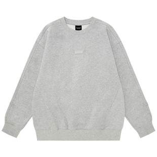 【CLOTTEE by CLOT】磨毛拼接盘扣圆领卫衣 线圈布 中式 榫卯系列