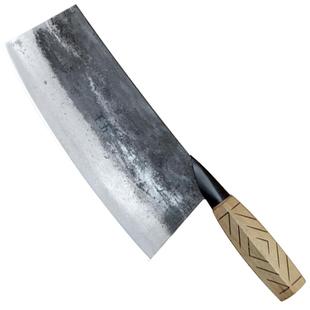 王五手工锻打菜刀加长款铁刀切肉刀剁肉熟食刀免磨快刀锋利切菜刀