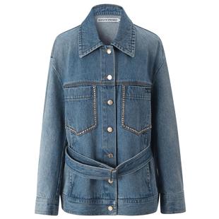 【马启越同款】IIIVIVINIKO新款“赛络纺牛仔”复古工装夹克外套