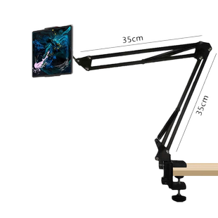 手机支架合金寝室床头桌面通用懒人悬臂伸缩多向调节高端直播追剧2025新款iPad平板多功能支撑架便携收纳款