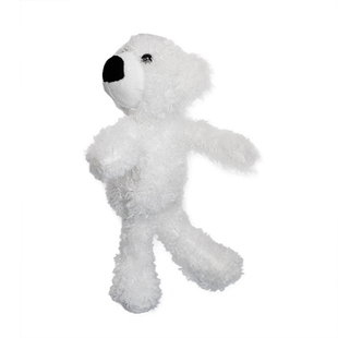 趴着歪脸白色小熊胸针玩偶挂件衣服卫衣别针配饰布偶24cm按扣钮扣