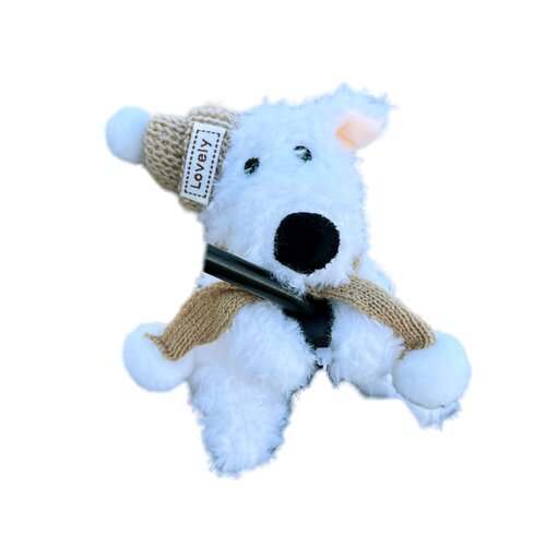 防盗电动车装饰西高地狗狗摩托装饰配件可爱电动车自行车创意挂件