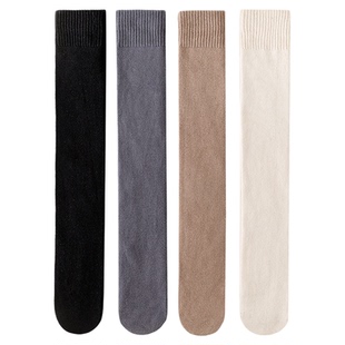 加厚毛圈女童过膝高筒袜儿童长筒袜冬天小学生校服保暖护膝长袜子