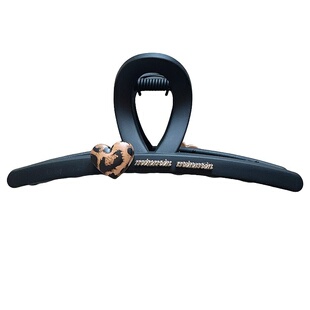 韩国同款高级百搭磨砂质感豹纹爱心五角星抓夹大号发抓鲨鱼夹发饰