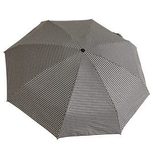 经典黑白格子折叠雨伞防晒防紫外线遮阳伞男女通用晴雨两用太阳伞