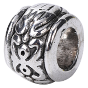 藏银隔珠 银饰配饰藏银手链脚链配件DIY手工银饰合金苗银吊坠