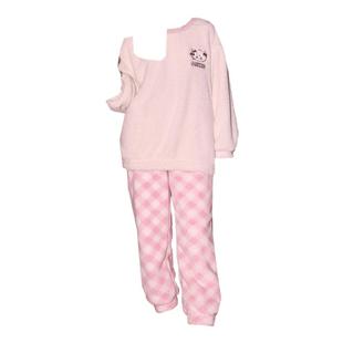 Gukoo/果壳睡衣女冬mikko款甜美加绒保暖家居服套装