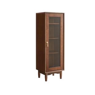 家逸实木边柜简约现代储物柜客厅书柜餐边柜子高低柜组合轻奢窄柜