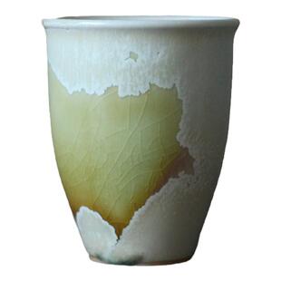 景德镇手拉坯高温窑变釉高足闻香杯手工女士用斗笠窑变小茶杯茶碗