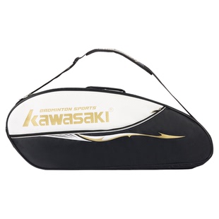 Kawasaki川崎23年羽毛球包三支单肩背包男女款网球拍袋羽毛球装备