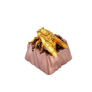 ZOMO原创设计神话动物系列复刻金蝉定制机械键盘透光金属键帽单个