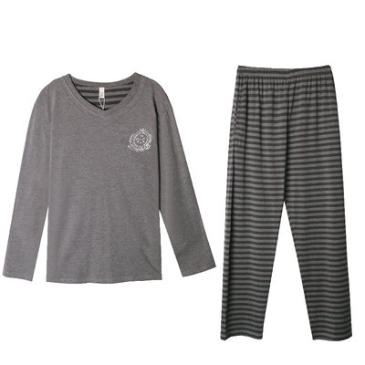 加大码莫代尔睡衣男春秋长袖款