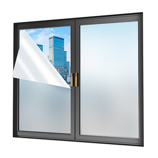 磨砂玻璃贴纸透光不透明窗户办公室卫生间门不透人防窥防走光贴膜