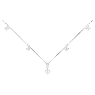 APM Monaco闪耀可调节项链高级银轻奢轻奢首饰送人生日新年礼物