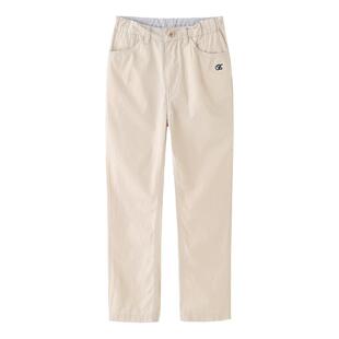 ELLE童装男童休闲裤薄款全棉卡其裤春夏直筒梭织儿童长裤男孩大童