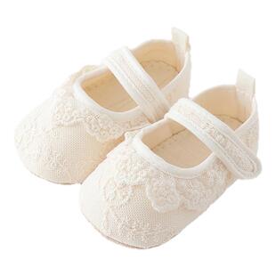 贝肽斯蕾丝婴儿学步鞋女春秋款汉服软底室内宝宝鞋国潮古风鞋子S