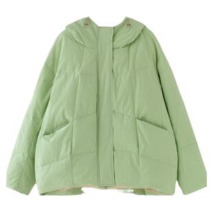 梭家｜音乐盒的秘密｜匈牙利进口95白鹅绒浅绿色连帽短款羽绒服