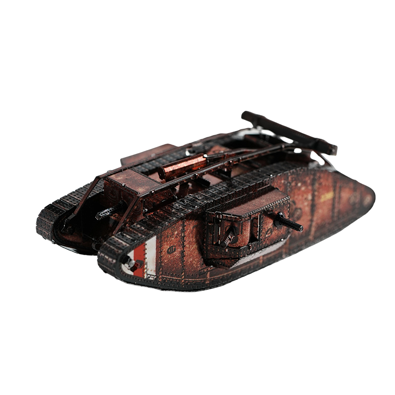 马克1型合金坦克军事模型手工diy金属拼装拼图男生礼物重型虎式