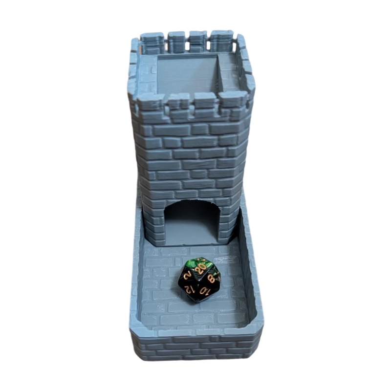 便携城堡骰子塔Castle Dice Tower色子塔配件投盘子dnd工具筛子塔