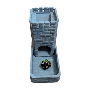 便携城堡骰子塔Castle Dice Tower色子塔配件投盘子dnd工具筛子塔