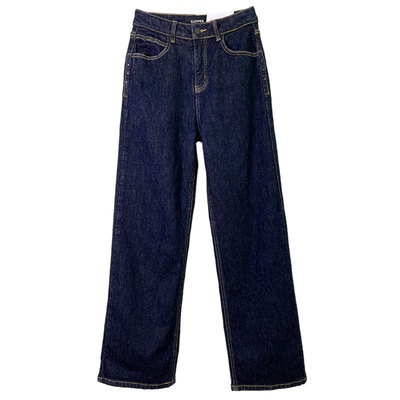 直筒长裤常规牛仔面料