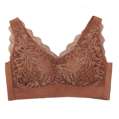 睡眠文胸无钢圈棉透气无痕一片式