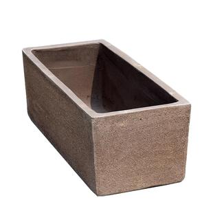 特大号长方形马槽紫砂花盆粗陶荷花睡莲池陶瓷罐大口径水培盆景盆