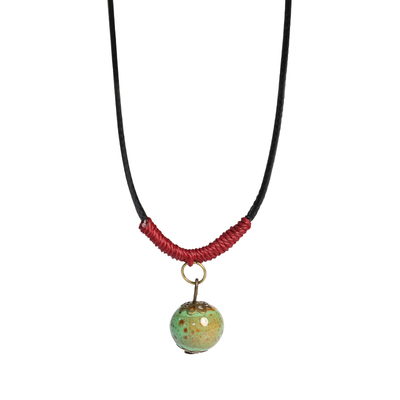 简约百搭复古民族风景德镇陶瓷项链女锁骨链毛衣链古风服饰配饰