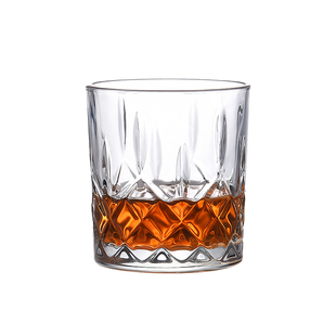 啤酒杯玻璃杯家用威士忌烈酒杯酒吧杯子洋酒杯耐热水杯6只套装