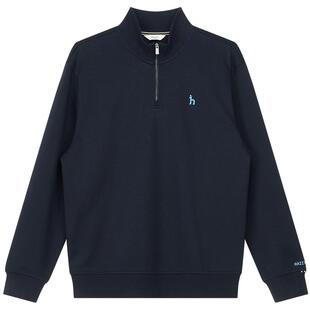 【商场同款】Hazzys哈吉斯立领半拉链卫衣男2026春季新款长袖T恤