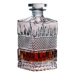 密封酒瓶家用白酒储存泡酒空瓶红酒洋酒加厚送礼品档水晶玻璃酒樽