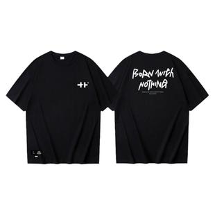 equalizer草牌无中生有短袖草写标语夏季原创TEE印花艹牌纯棉T恤