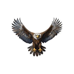 猛禽老鹰图腾汽车贴纸3D立体防水车门贴车身遮挡划痕电动车装饰贴